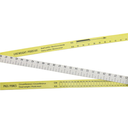 Animal body weight measure tape