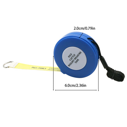 Animal body weight measure tape