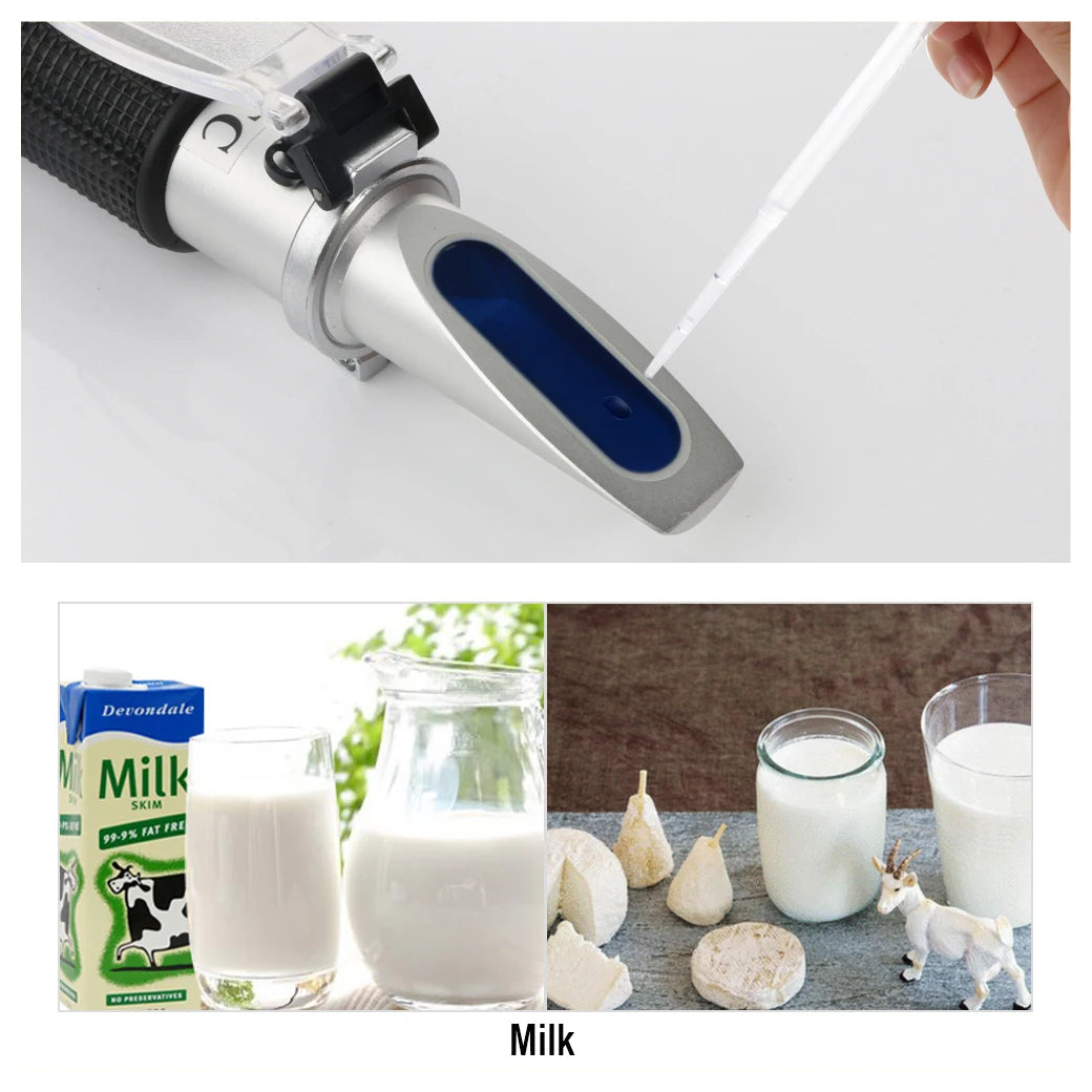 RZ 0-20% Milk Brix Tester Meter Measurement Accuracy  Milk Refractometer Handheld Tool