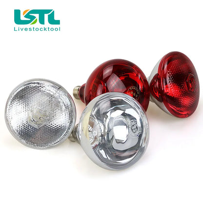 220V Livestock Animals Pet Heating Lamp Bulb Thermal Preservation Heat Infrared Ray for Reptile Amphibian Pet 100/150/200/275W